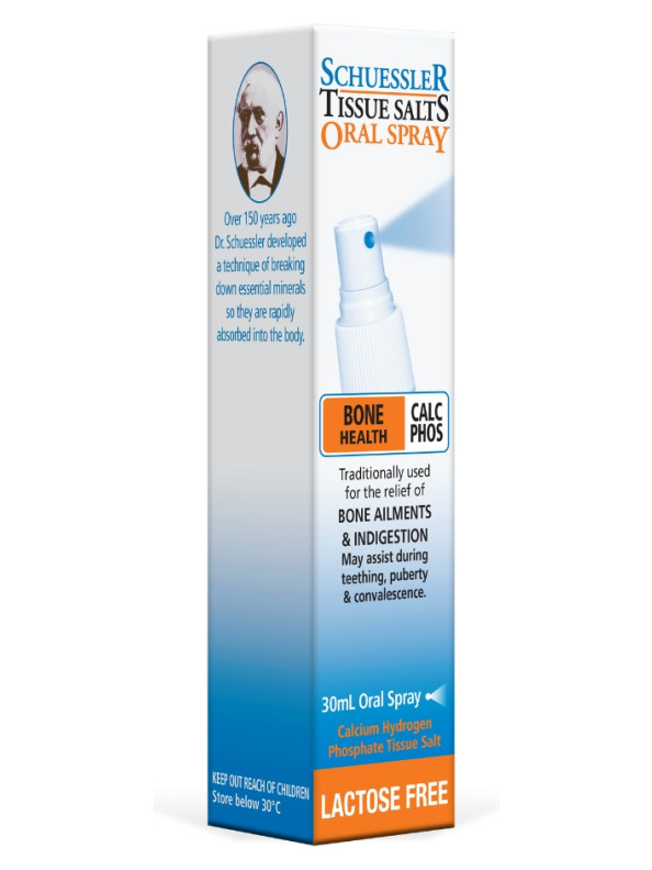 Schuessler Tissue Salts 30mL Spray Calc Phos No 2 Bone Health